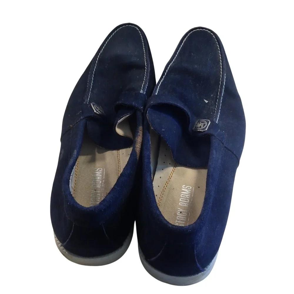 Stacy Adams Memory Foam Mens Size 10.5 Black Suede Loafers 24955-410